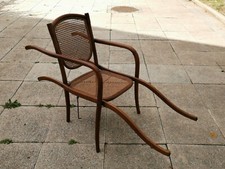 Ancien fauteuil siège à porteur chaise THONET pliant