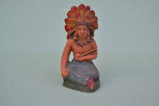 ancien STARLUX : Chef Indien assis, avec calumet de la paix