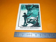 CHROMO 1910-1920 MERCERIE MAGASIN AU GANT D'OR G. AUBANEL PARIS VENISE GONDOLE