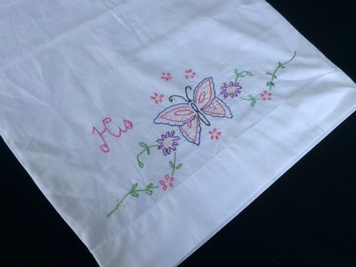 Vintage single white cotton - vintage,