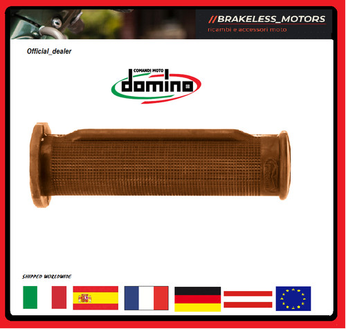 Boutons domino daytona marron - domino,