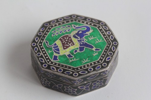 Boite pilules argent - boite, à