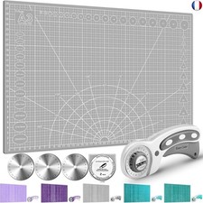 Miuzei Tapis De DéCoupe A3 Avec Coupe-Rouleau Et Lames De Rechange Sous-Main 