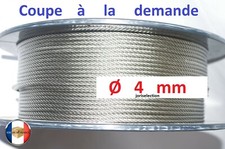 Cable 4mm inox 316 Souple 7x19