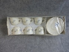 coffret 6 tasses,sous tasses