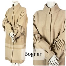 Manteau En Laine Franges Bogner Taille 40