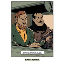 Carte postale Blake et Mortimer: Le cri du Moloch, Olrik et Mortimer (10x15cm)