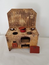 Ancienne cuisinière de poupée en tole (accessoire poupée dolls)