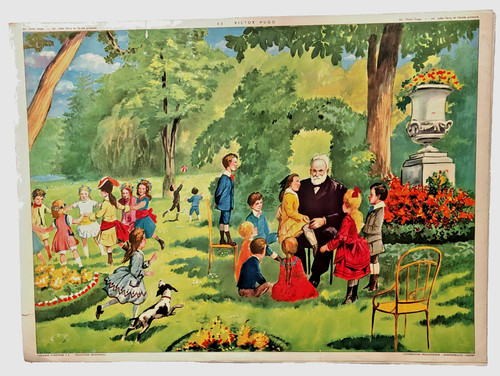 Ancienne affiche scolaire 1960