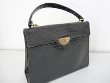 Sac à main vintage crocodile