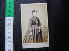 Ancienne PHOTO cdv Femme Darnay Melun PHOTOGRAPHIE