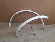 Paire de Garde-Boue BLUEMELS Club Special blanc vélo roue 700 avec tringlerie D8