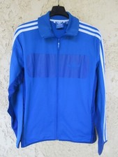 Veste ADIDAS bleu TREFOIL rétro vintage jacket giacca sport M