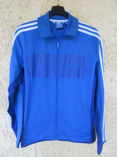 Veste adidas bleu - veste, trefoil