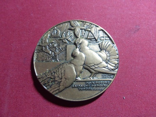 Médaille deux pigeons - médaille,