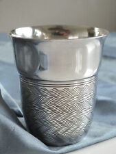 timbale métal argenté Saint Médard