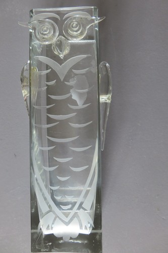 Vase cristal forme chouette - de,