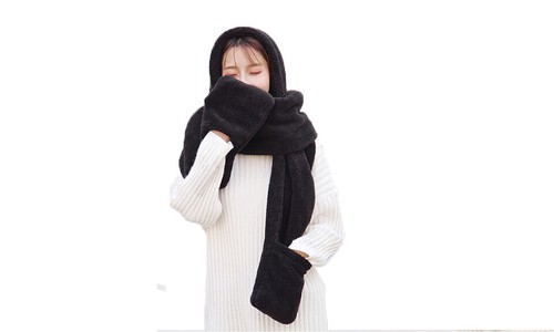écharpe capuche gants - Écharpe,