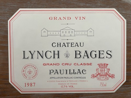 étiquette château lynch - château,