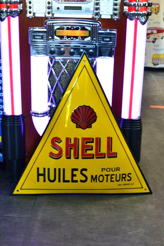 Plaque émaillée shell - émaillée,