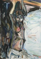 ORIGINAL acrylique crucifixion