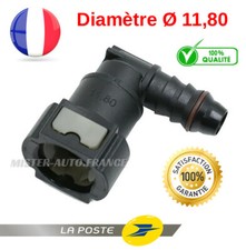 Raccord Coudé ✅Connecteur Durite Tuyau Essence Carburant Gasoil ★DIAMETRE 11,80