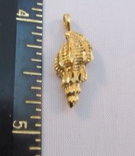 Charm En Coquillage Spiral En