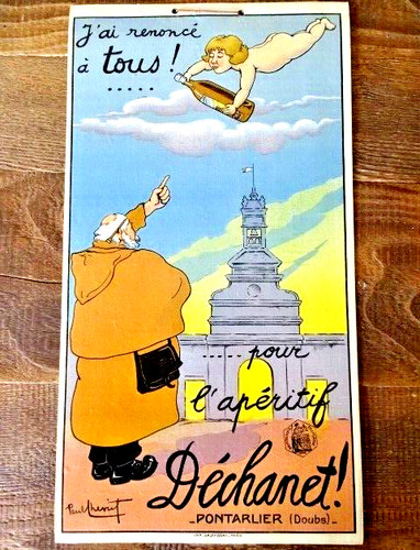 Panonceau carton lithographié