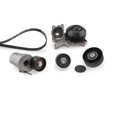 Pompe à eau+Jeu de courroie trapézoïdale à nervures KP36DPK1698 GATES pour
