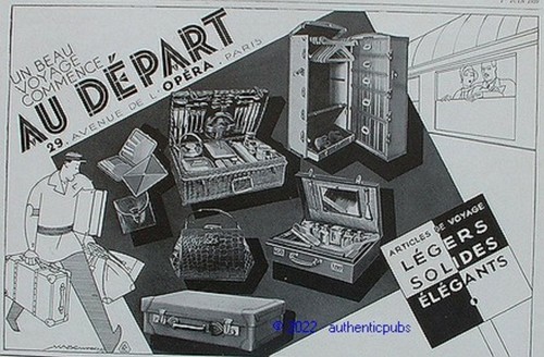 Publicite depart malle - depart,