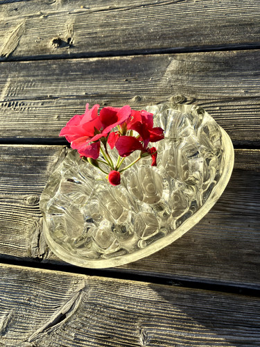 Pique fleurs ovale - ovale, verre