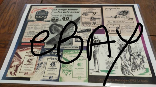 Affiche plastifiée sncf - plastifiée,