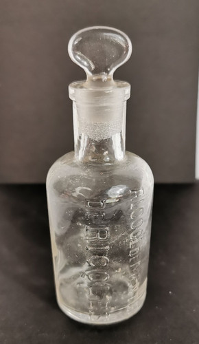Ancien flacon alcool - flacon, menthe