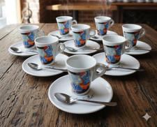 Lot 10 tasses à café Cafés