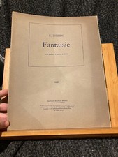 A. Steck Fantaisie pour quatuor à cordes et piano partition ed. Senart Dédicacée