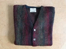 Rare Vintage 60s Stripe Mohair Cardigan