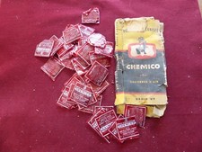 ancien lot chemico vulcanise chambre boite carton