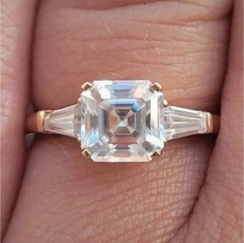 Bague trilogie moissanite - , or
