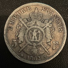 Monnaie argent 5 Frs