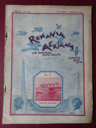 Romania aeriana 1929 aviatie - aeriana,