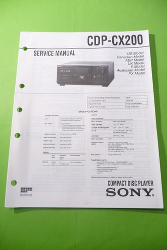 Manuel service pour sony - de,
