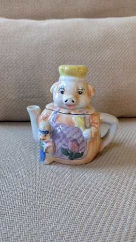 Théière cochon céramique