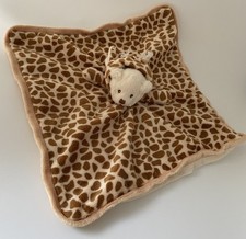 ?EXCELLENT ÉTAT Doudou plat Mouchoir Girafe Ours Beige Marron BUKOWSKI