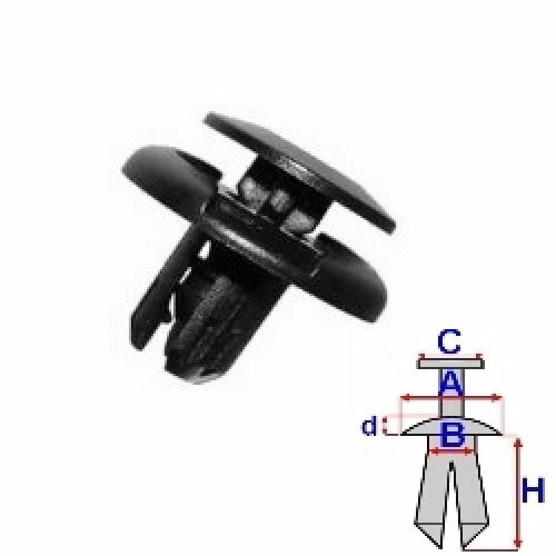 Rivet pour honda frv - rivet,