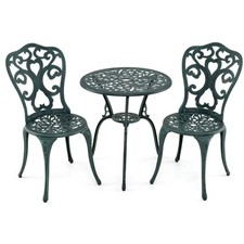 Salon de Jardin 3Pcs en Fonte