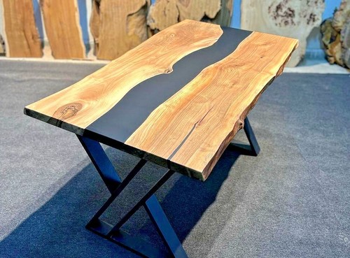 Table bois époxy - table,