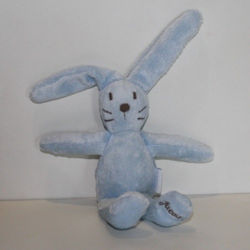 Doudou lapin jacadi bleu - lapin,