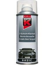 Aérosol vernis brillant protection bi couche carrosserie métal 150ml AUTO K
