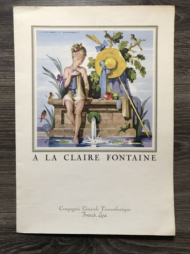 Paquebot liberté menu - paquebot, "libertÉ"
