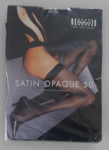 Wolford satin opaque bas - opaque, 50